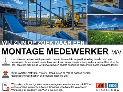 Montagemedewerker staalbouw