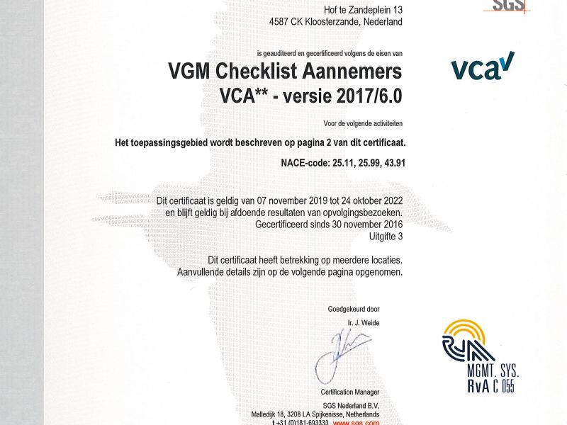 VCA hercertificering